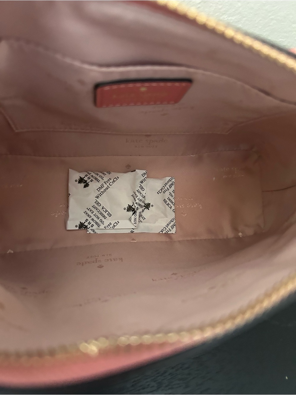 kate spade Coral Pebbled Leather Crossbody - Picture 5 of 9